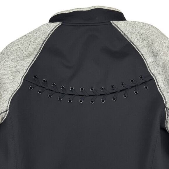 LULULEMON Var-City Bomber Size 6 Black / Heathered Black - Picture 6 of 7